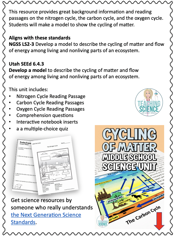 Cycling of Matter