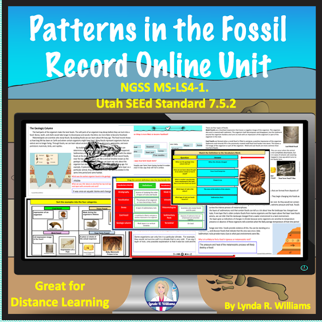 NGSS  MS-LS4-1. Complete Unit for Middle School