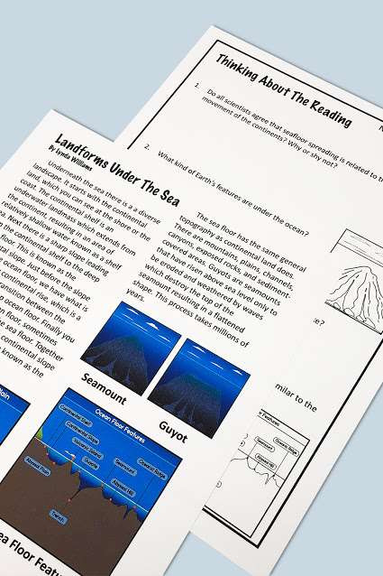 Geologic Changes Over Time Reading passage on geologic changes over time.