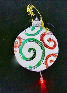 Making a light up ornament for Christmas