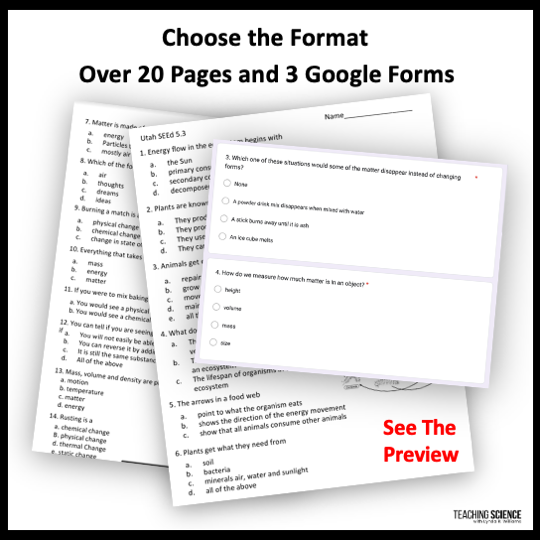 Utah SEEd 5th Grade Assessment - Image 2
