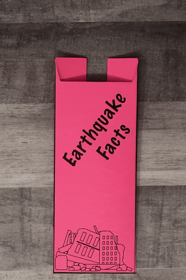 Earthquake facts foldable