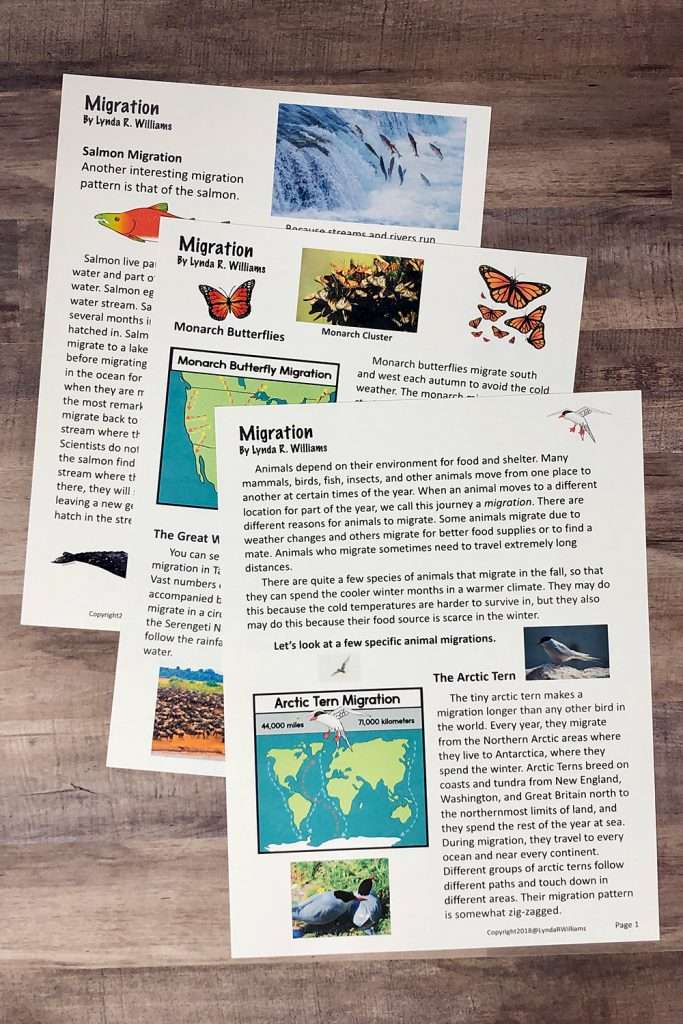 migration informational text passages