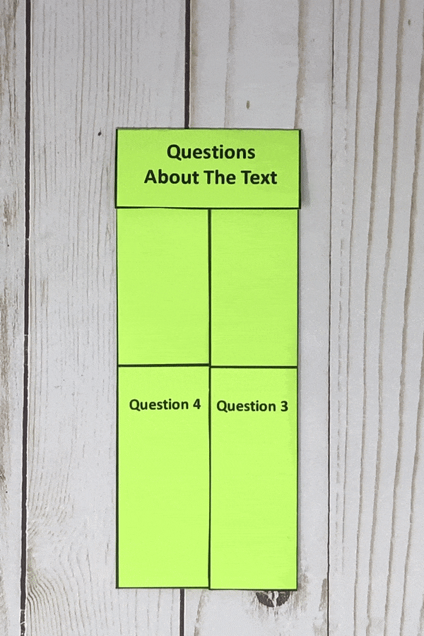 foldable for third grade science