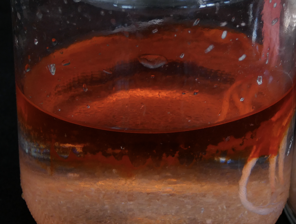 forming a precipitate