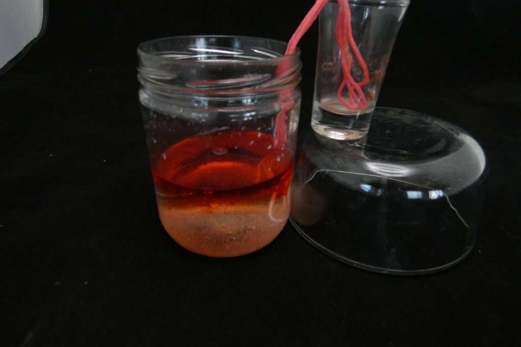 chemical reaction forms a precipitate