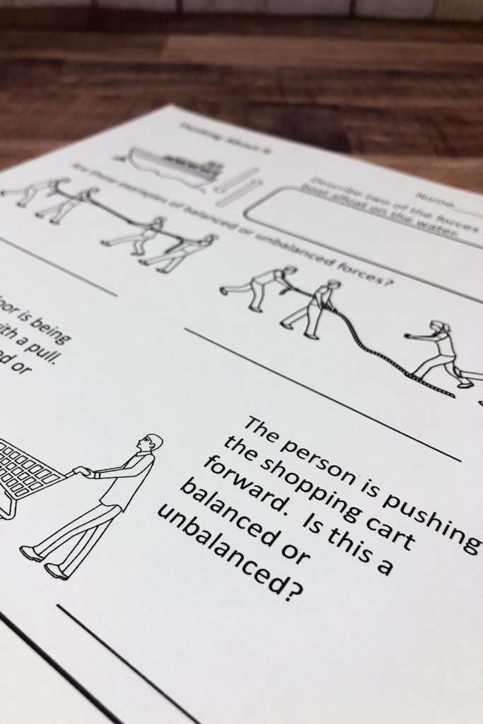What are balanced forces?