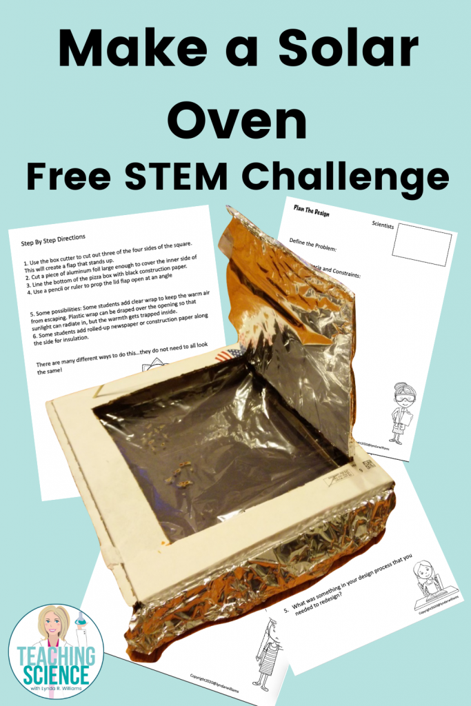 make a solar oven stem challenge