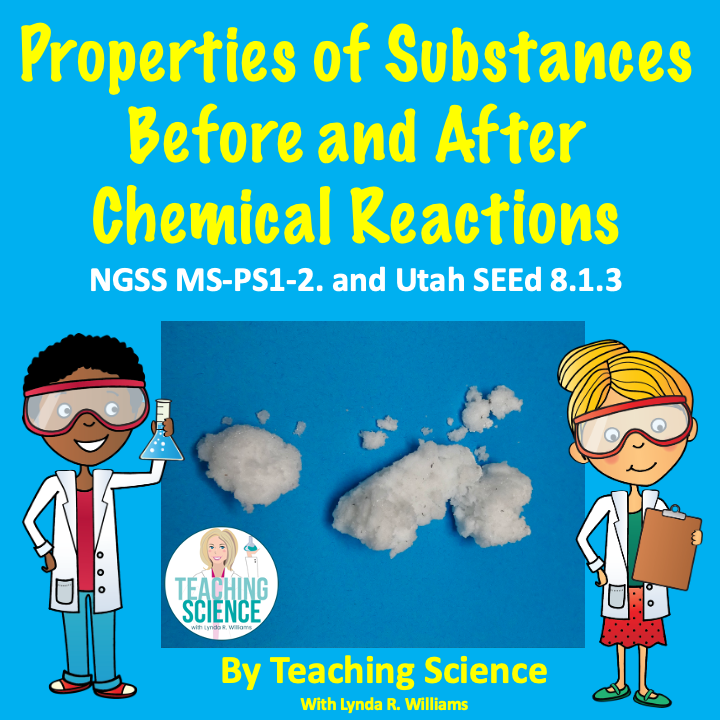 properties of substances before and after chemical reactions