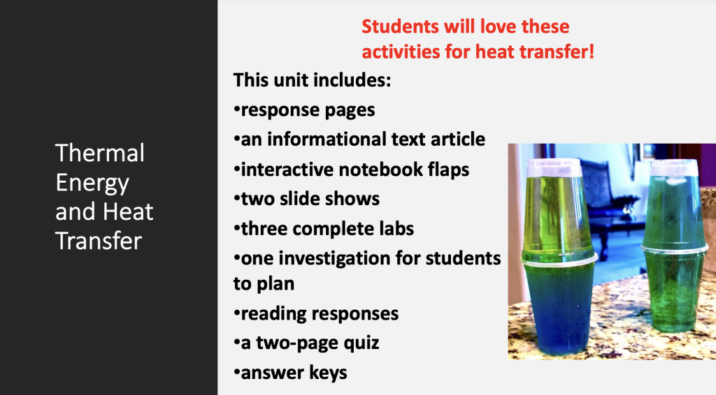 thermal energy and heat transfer