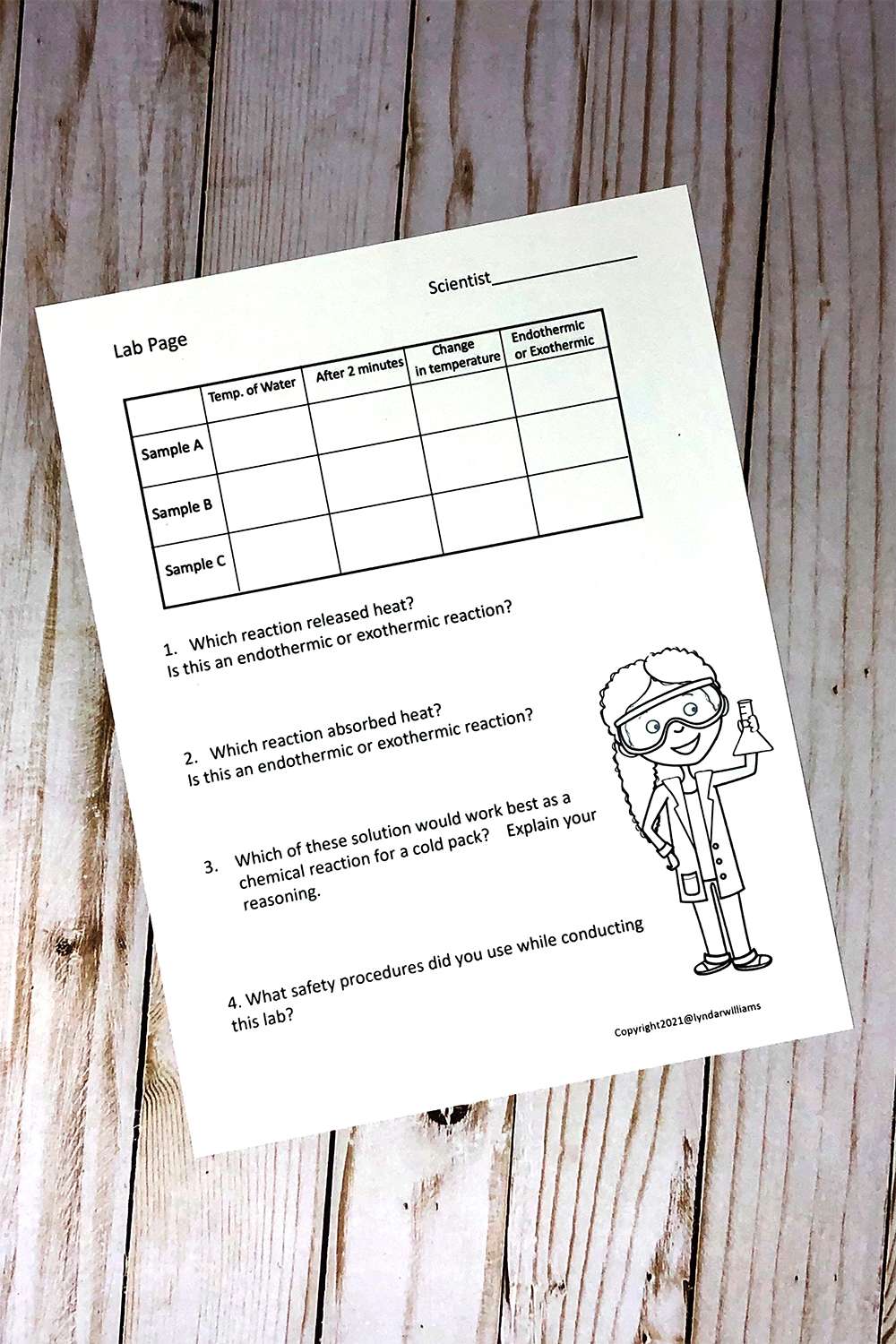 Exothermic and Endothermic Reactions - Middle School Science Unit ...