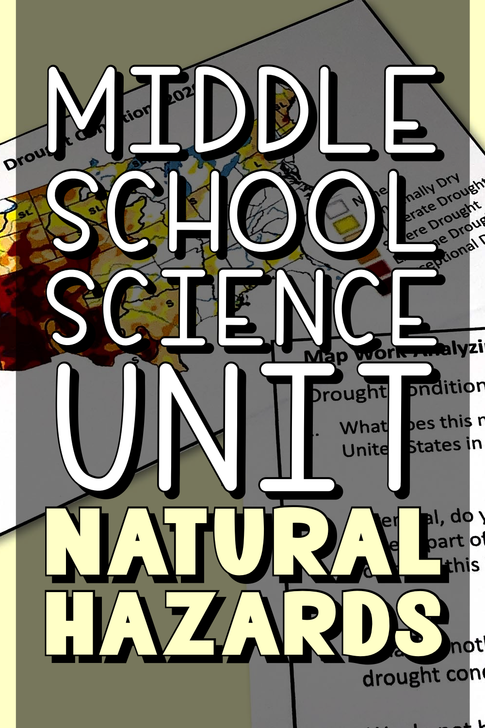 Natural Hazards Analyzing Data Middle School Science