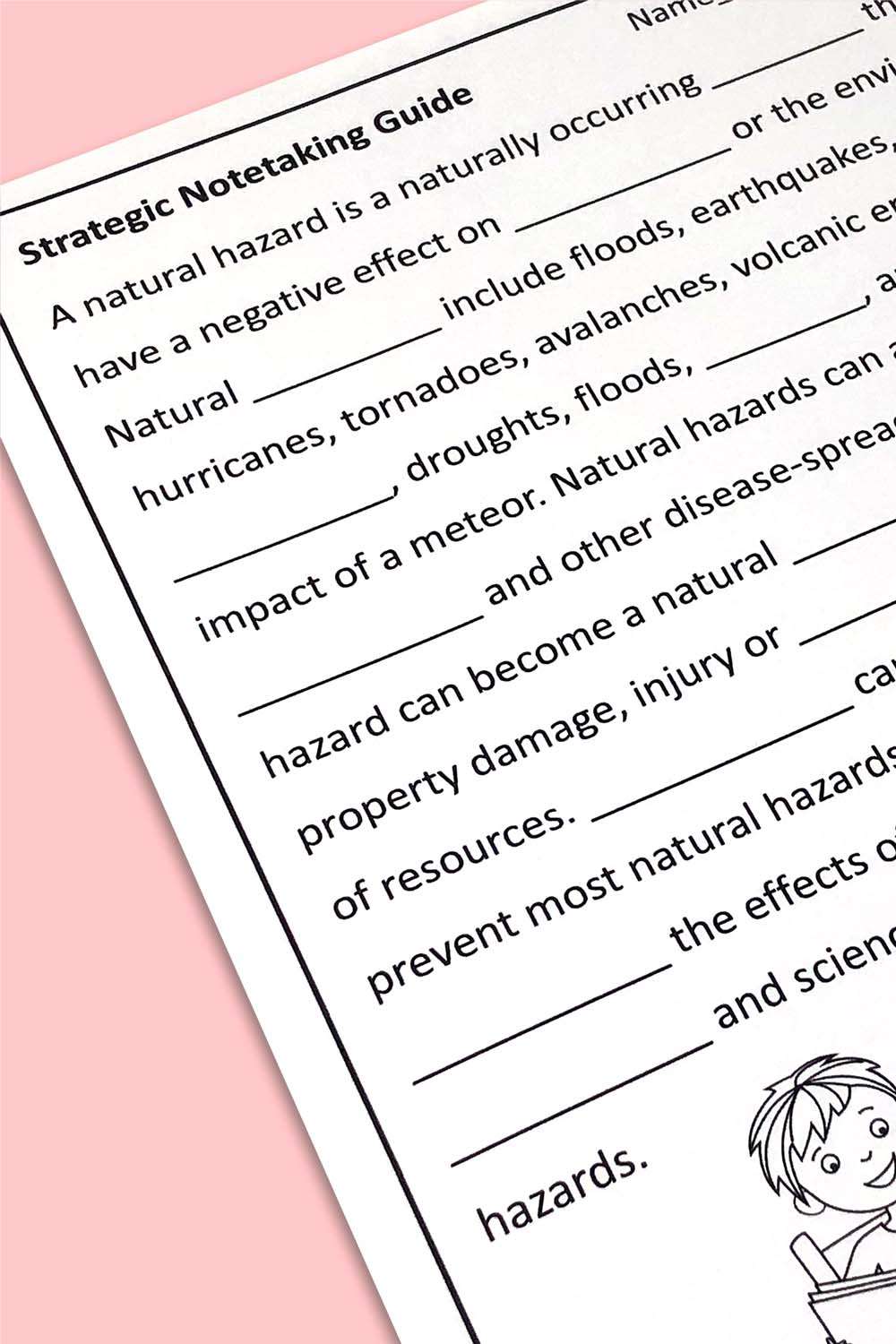 Natural Hazards Analyzing Data Middle School Science
