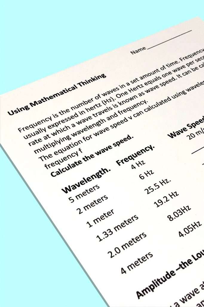 waves and mathematical thinking