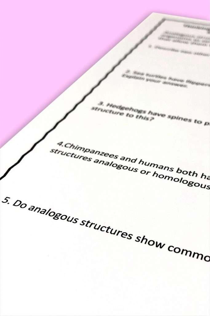 analogous structures