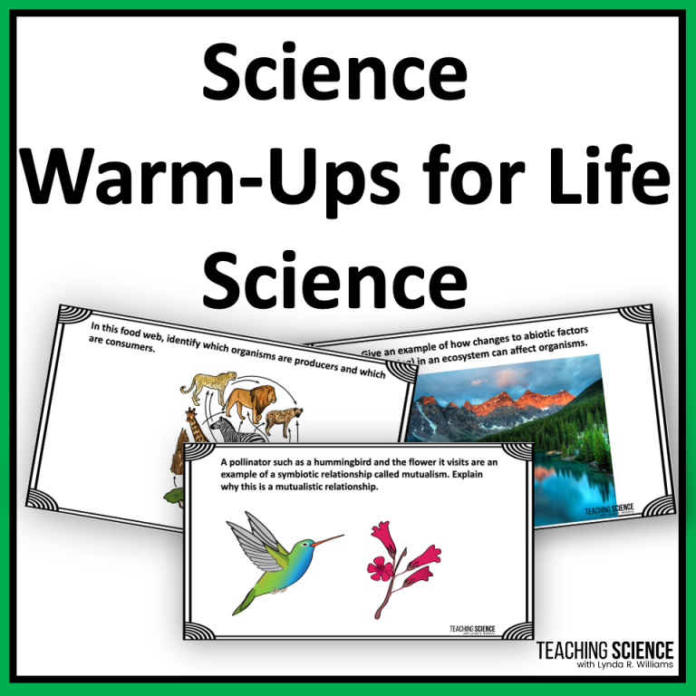 Science Warm-ups for Life Science