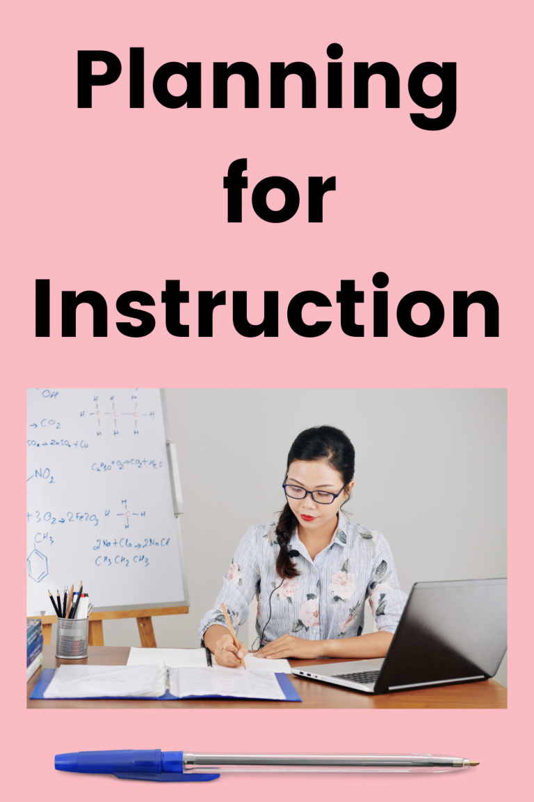 planning for instruction