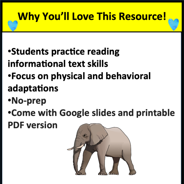 Reading Comprehension Unit on Elephants - Image 3