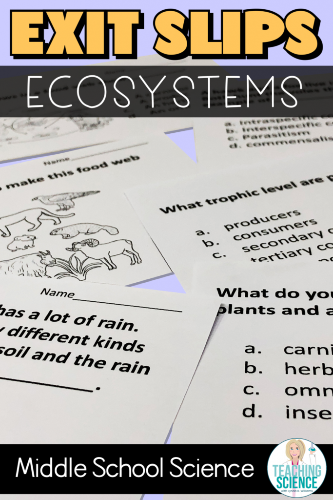 Exit slips for ecosystems