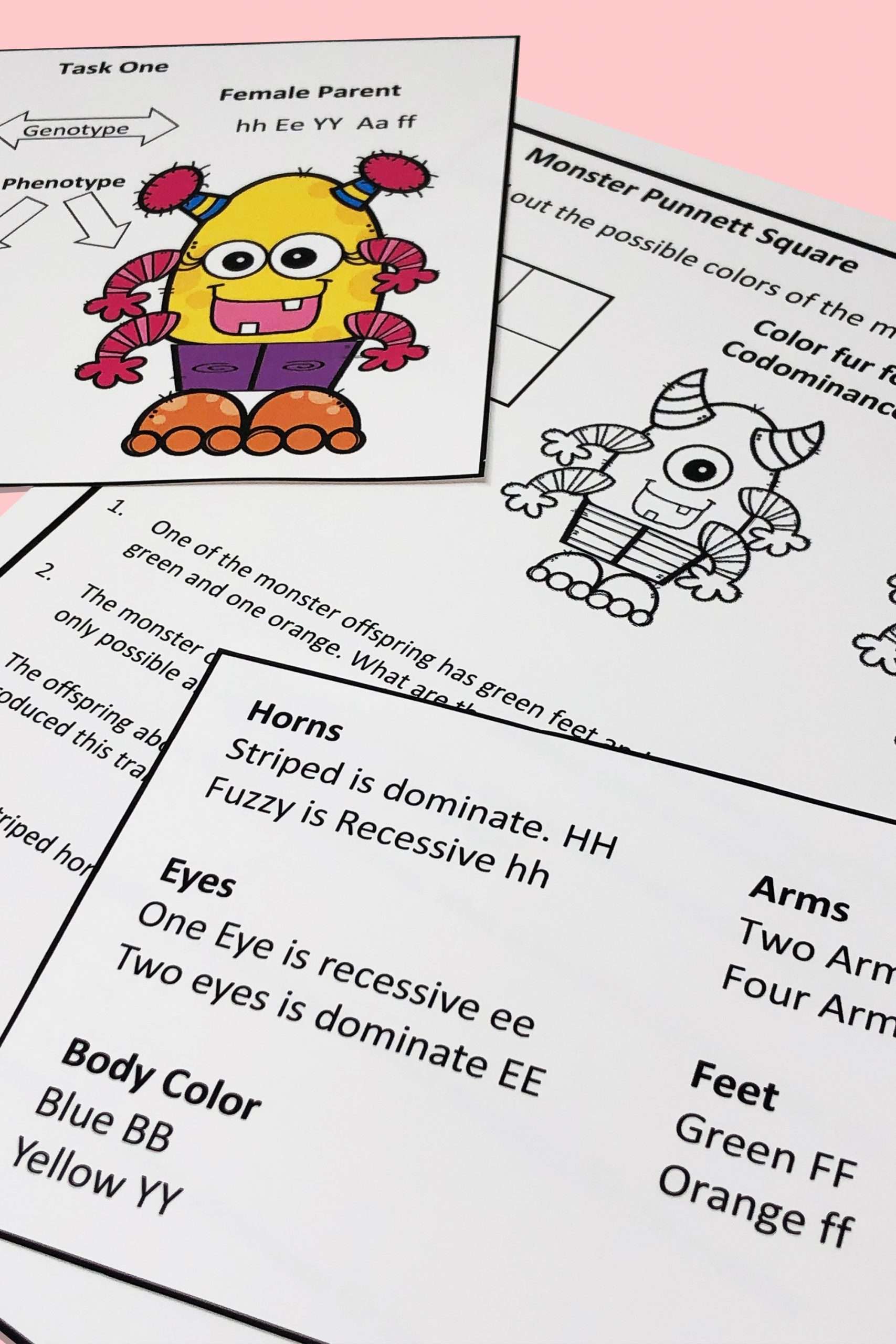 Heredity and Punnett Squares Activities for Middle School Science