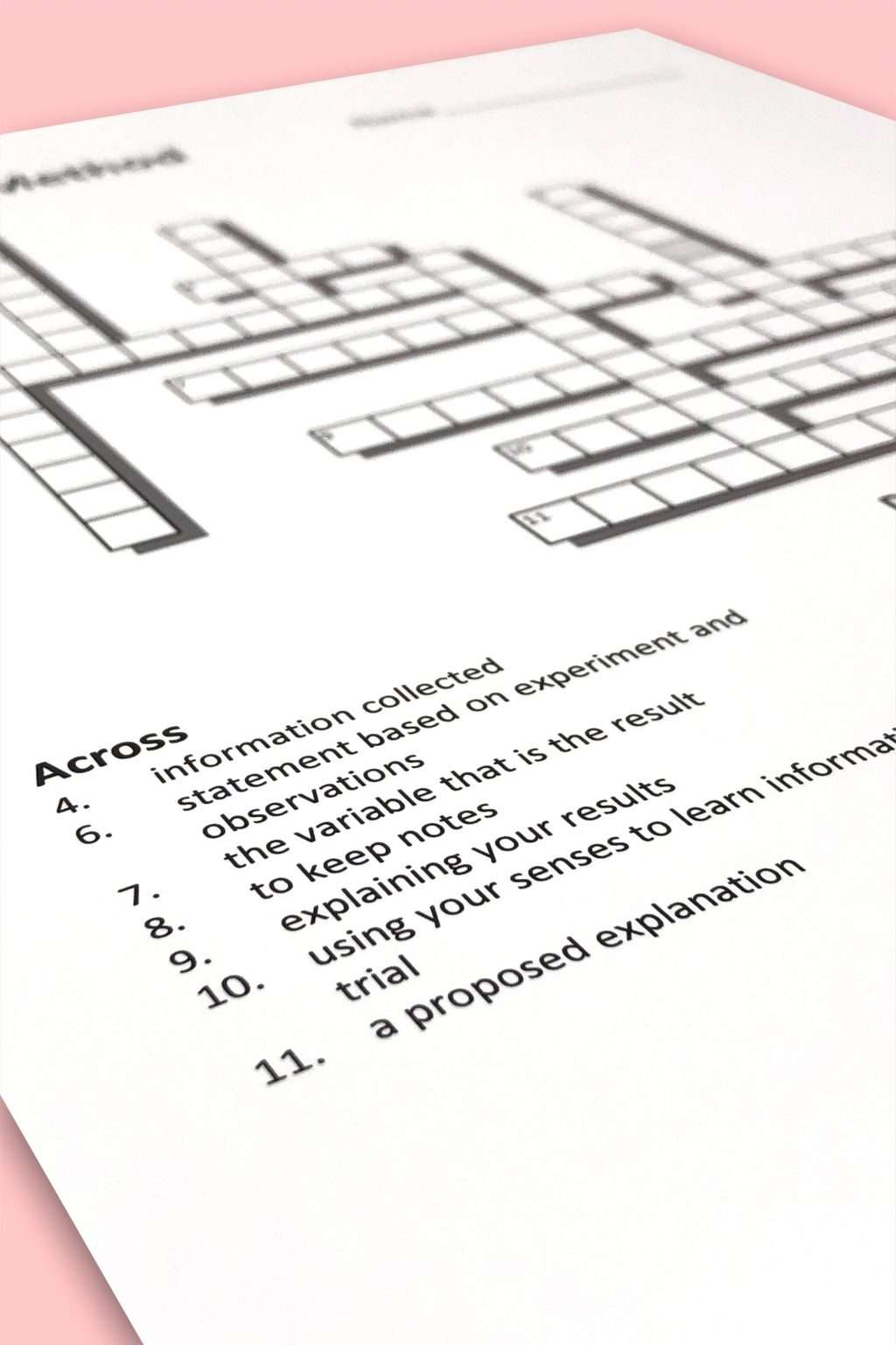 The Scientific Method and Using Variables for Middle School