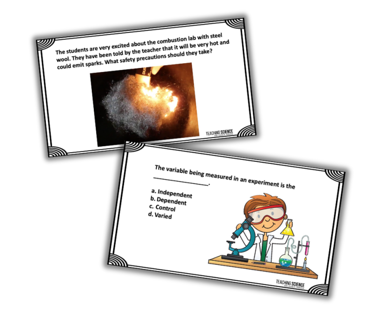 science skill review bellringers