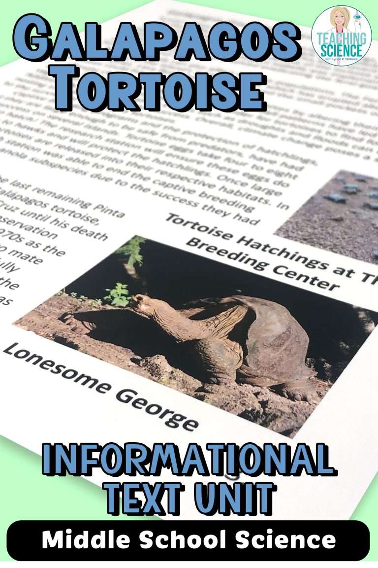 Galapagos Tortoise informational text unit