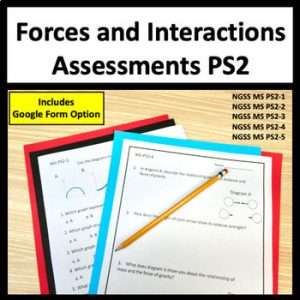 Force and motion assessment