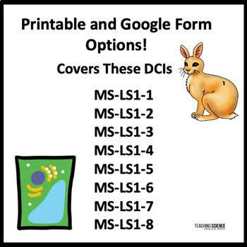 Science Assessment - MS-LS1 - Test Prep - Molecules to Organisms Quiz - Image 3