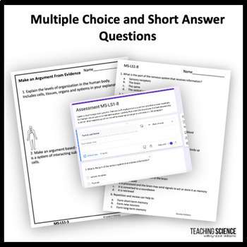 Science Assessment - MS-LS1 - Test Prep - Molecules to Organisms Quiz - Image 2