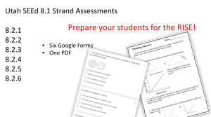 Utah SEEd 8.2 assessments