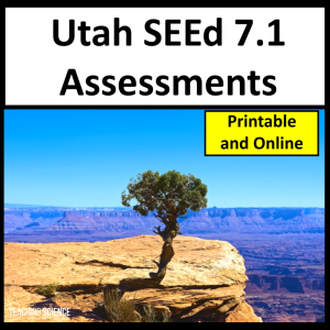Utah SEEd 7.1 Assessments - Science Quizzes - Utah RISE Test Prep