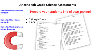 Arizona Fourth Grade Assessments