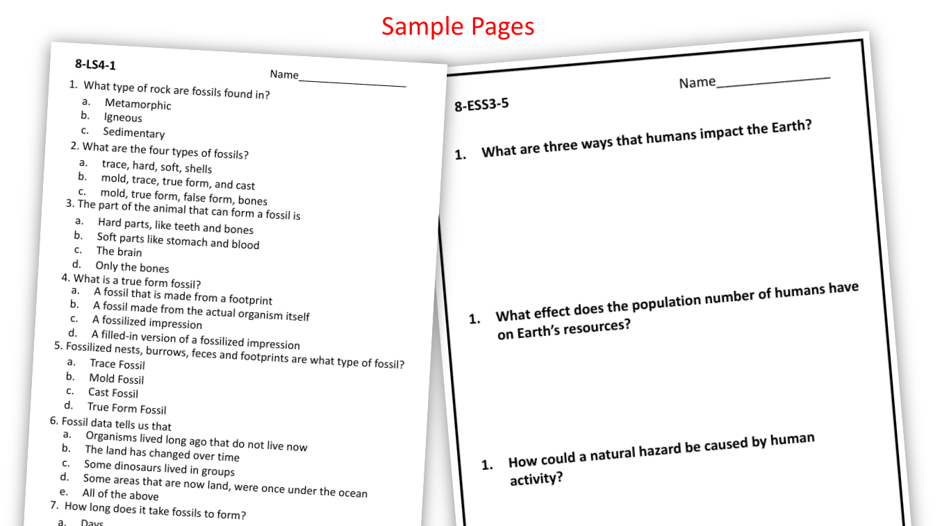 Kentucky Eighth Grade Assessments Science Quizzes Test Prep