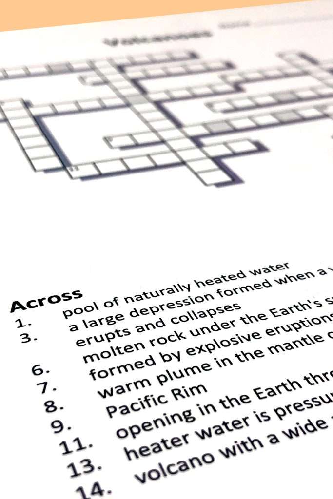 earth science crossword puzzle
