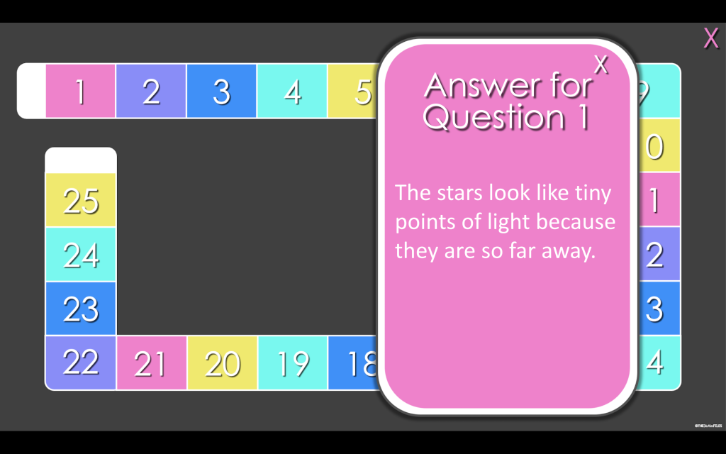 Science Review Board Game Answer