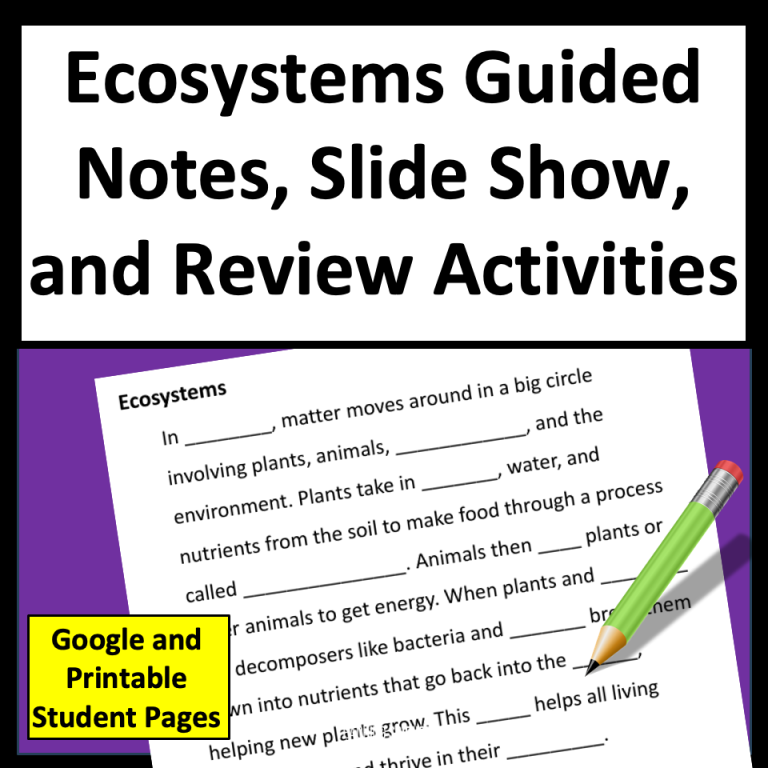 ecosystem 5th grade test prep