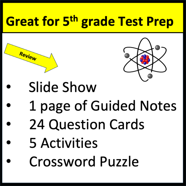 Conservation of Matter Guided Notes and Review Activities for 5th Grade 5-PS1-2  5-PS1-3 - Image 3