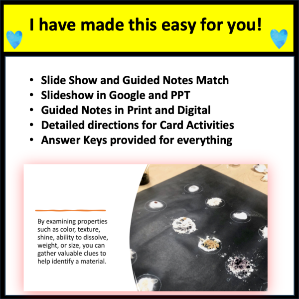Conservation of Matter Guided Notes and Review Activities for 5th Grade 5-PS1-2  5-PS1-3 - Image 2