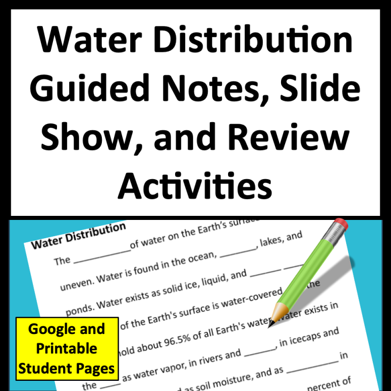 water distribution on earth