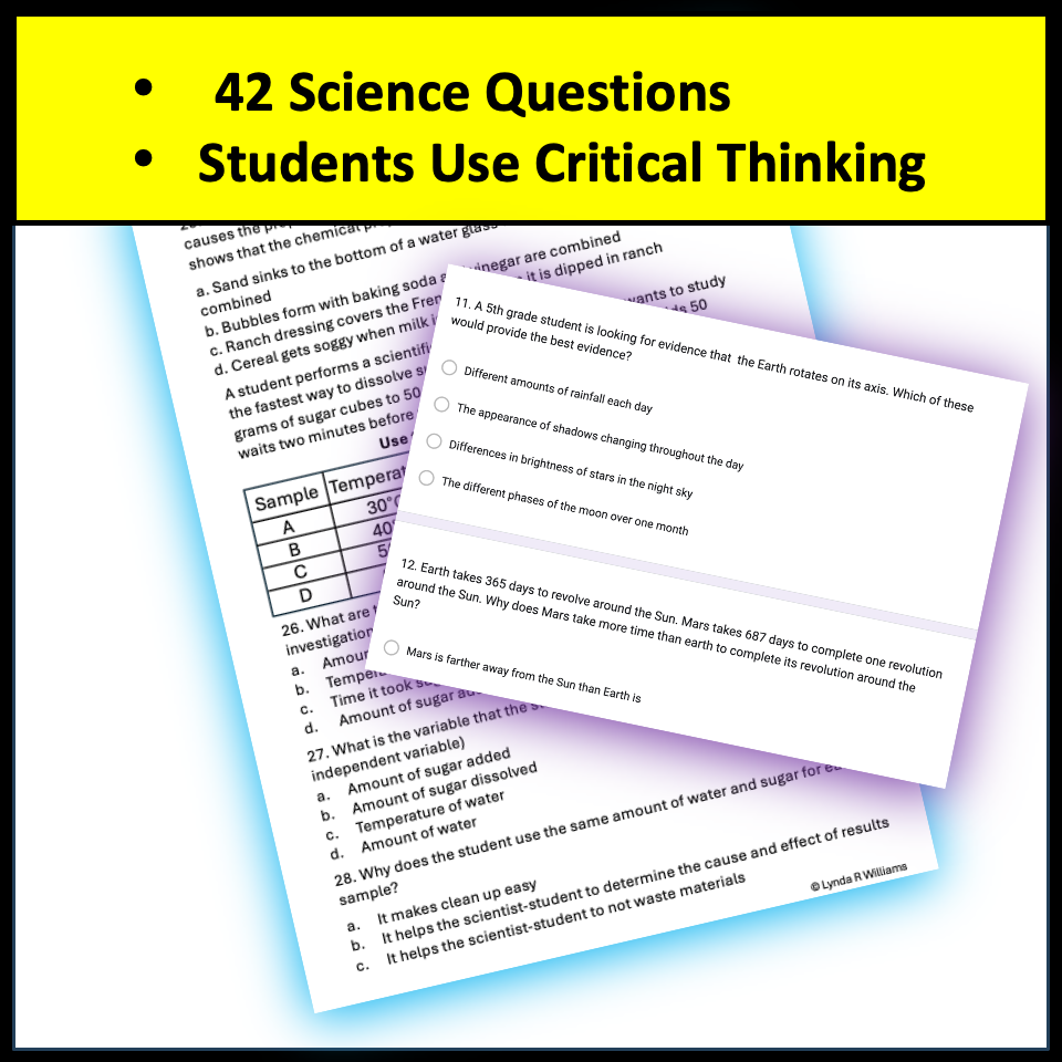 5th grade Science Test Prep and Science Practice Test Questions