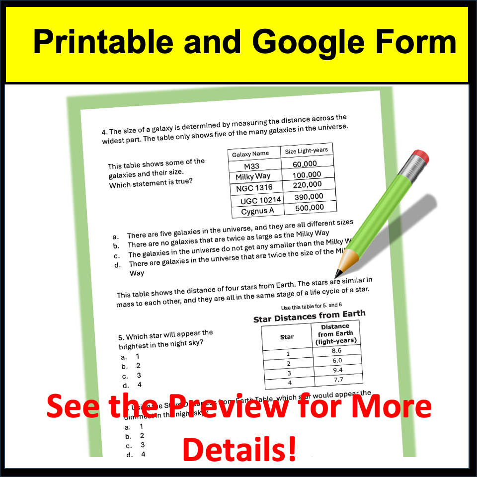 5th grade Science Test Prep and Science Practice Test Questions