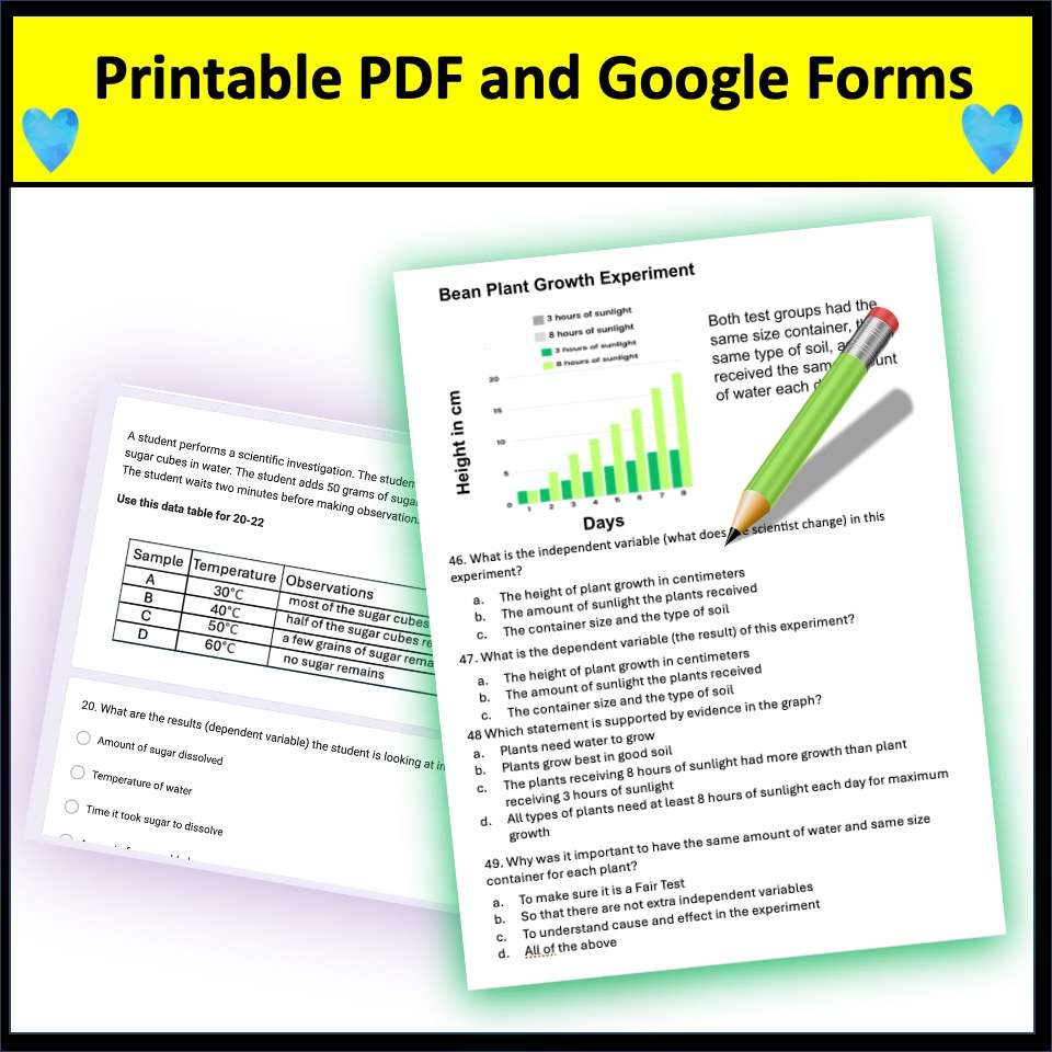 AzSci Practice Test for Arizona 5th Grade Science Test Prep and Science Review - Image 3