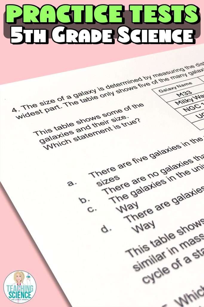5th grade science test prep
