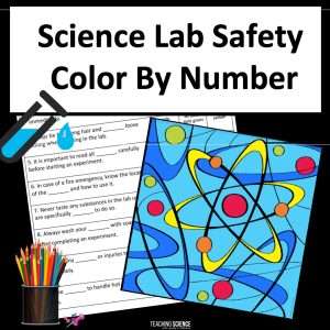 Lab Safety Color By Number Review and Practice Worksheet Back To School Review