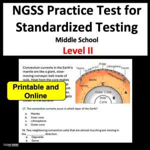 NGSS Test Prep Science Practice Test for Standardized Test Prep Middle School Science
