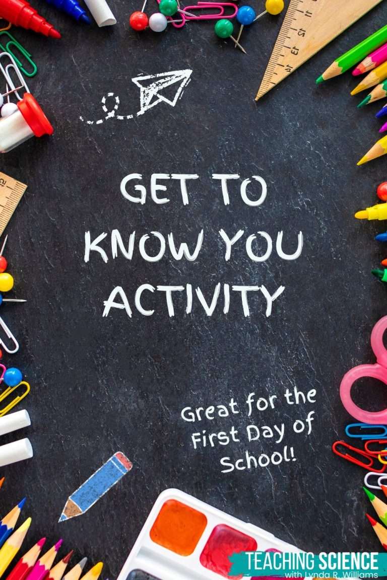 First day of School Get to Know you Activity