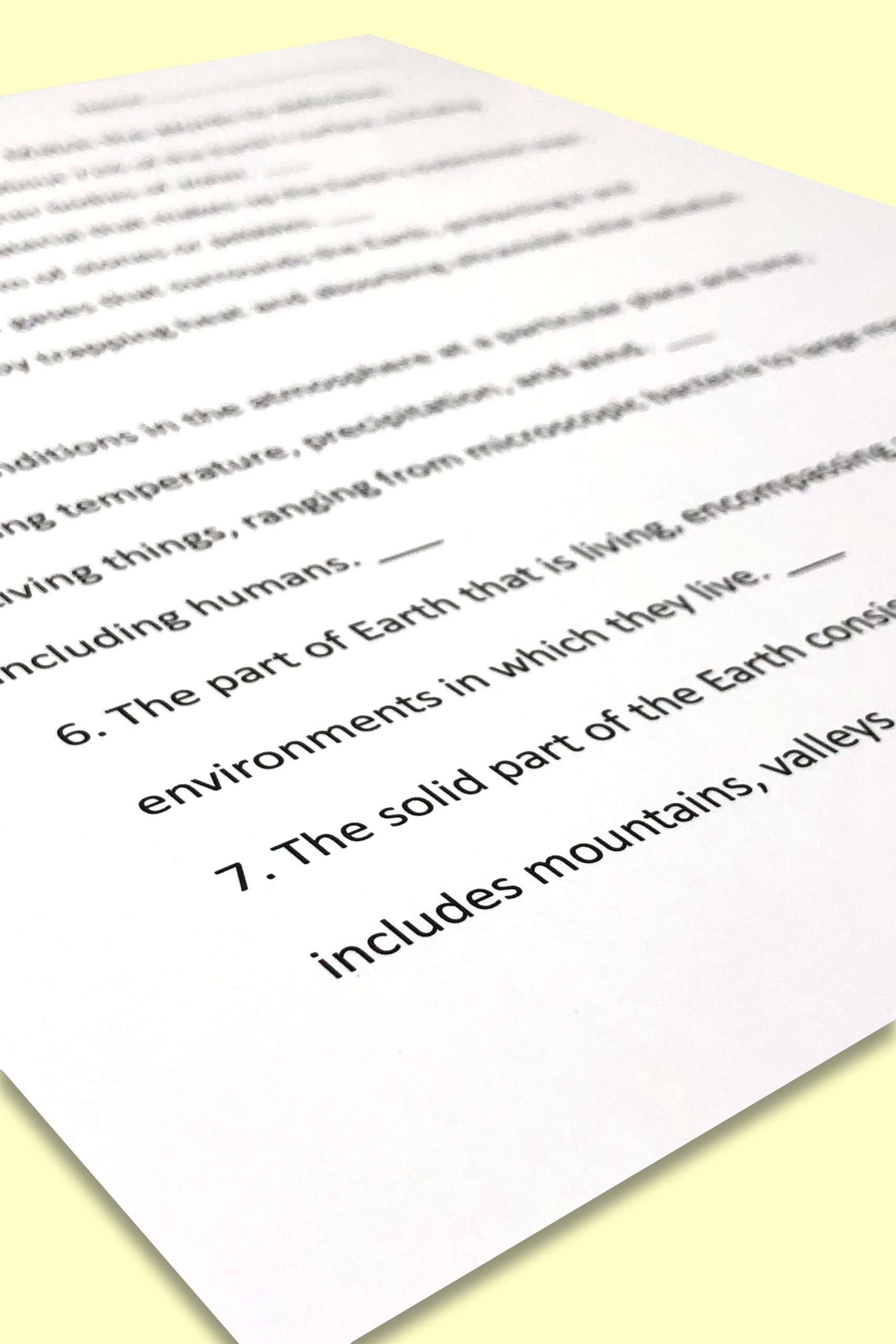 5th grade science bell ringers Water Distribution