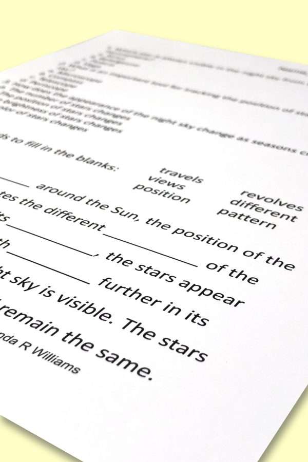 5th Grade Science Bell Ringers