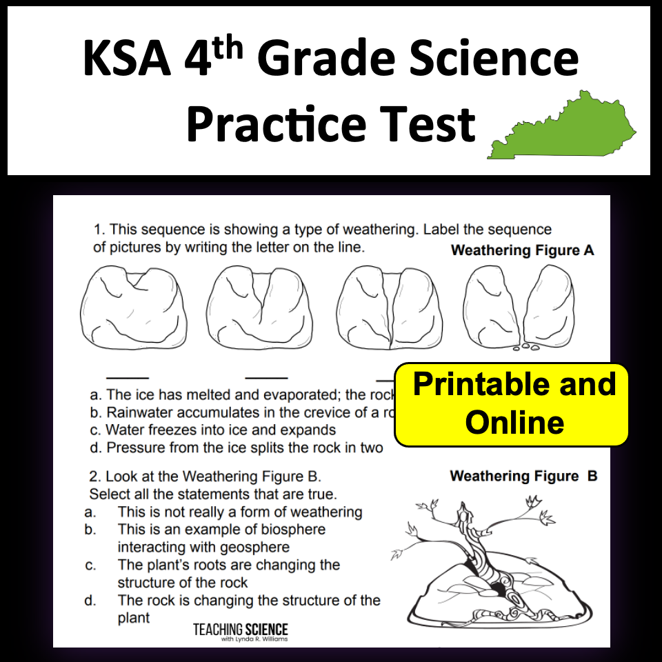 KSA Kentucky State Test Practice Test 4th grade